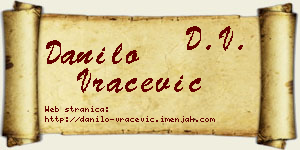 Danilo Vračević vizit kartica